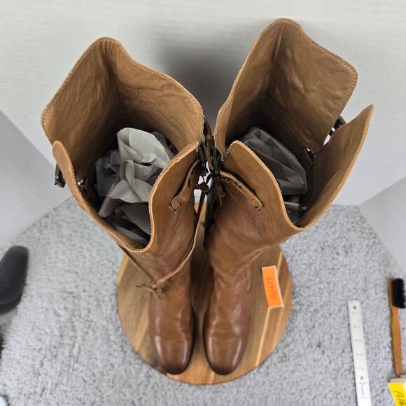 Ugg Collection Made in Italy Brown Leather Over The Knee Riding Boots Womens 8.5 - Picture 6 of 16